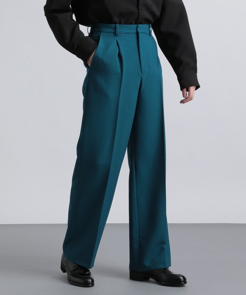 HARE（ハレ）の「ハイウエストドレープパンツ(HARE)（その他パンツ・メンズ・ブルー/ブラック/イエロー・SMALL/MEDIUM）」の4枚目の写真