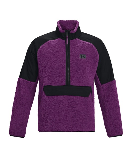 UNDER ARMOUR(アンダーアーマー)の「UAレガシー シェルパ 1/2 ジップ ジャケット(トレーニング/メンズ)(スウェット・メンズ・ブラック×パープル/チャコールグレー・S/L/3XL/XXL/M/XL)」の16枚目の写真