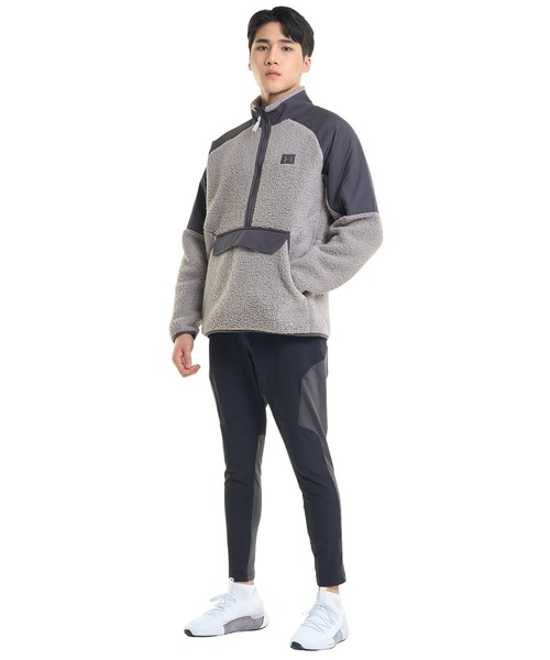 UNDER ARMOUR(アンダーアーマー)の「UAレガシー シェルパ 1/2 ジップ ジャケット(トレーニング/メンズ)(スウェット・メンズ・ブラック×パープル/チャコールグレー・S/L/3XL/XXL/M/XL)」の19枚目の写真