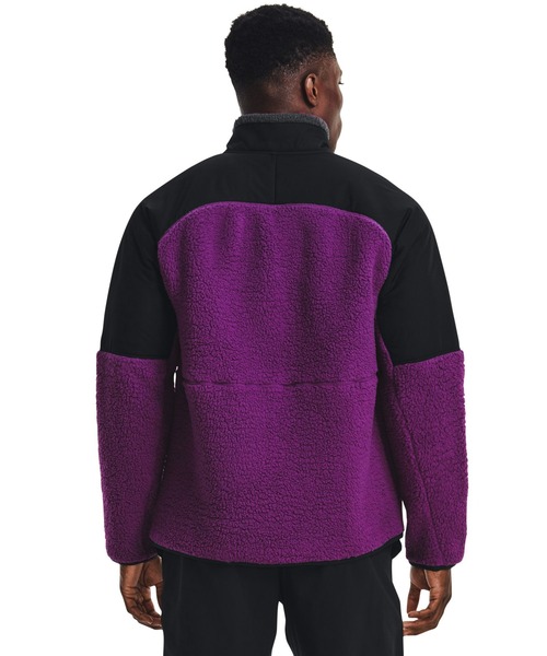 UNDER ARMOUR(アンダーアーマー)の「UAレガシー シェルパ 1/2 ジップ ジャケット(トレーニング/メンズ)(スウェット・メンズ・ブラック×パープル/チャコールグレー・S/L/3XL/XXL/M/XL)」の13枚目の写真