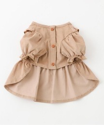 moncheri（モンシェリ）の「フリルヨークコーデュロイワンピース / 犬服 / ドッグウェア（ペットウェア・キッズ）」