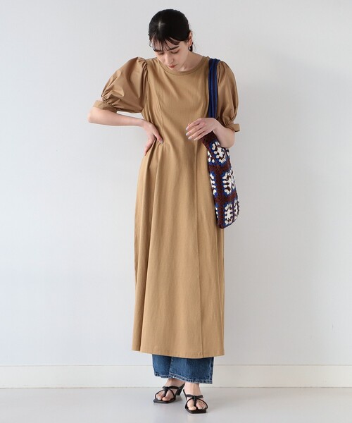 Ray BEAMS(レイビームス)の「Ray BEAMS / クロシェ トート(トートバッグ・レディース・ブラック/ダークブラウン・ONE SIZE)」の4枚目の写真