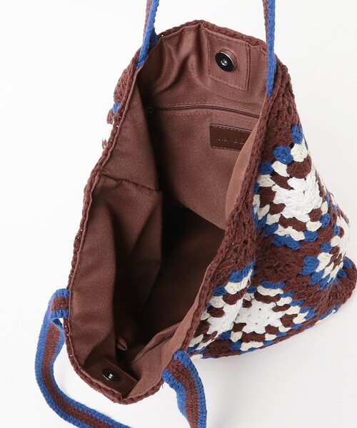 Ray BEAMS(レイビームス)の「Ray BEAMS / クロシェ トート(トートバッグ・レディース・ブラック/ダークブラウン・ONE SIZE)」の15枚目の写真