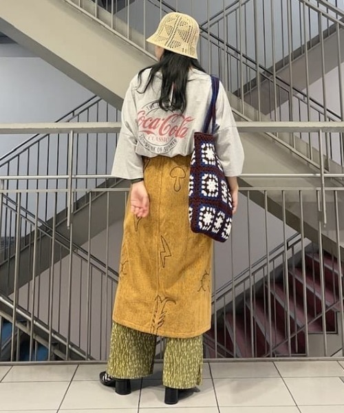 Ray BEAMS(レイビームス)の「Ray BEAMS / クロシェ トート(トートバッグ・レディース・ブラック/ダークブラウン・ONE SIZE)」の13枚目の写真