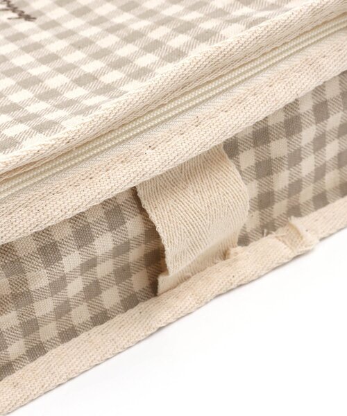 apres les cours（アプレレクール）の「ギンガムチェックBOX（小）（ラッピングキット・キッズ・ベージュ・FREE）」の4枚目の写真