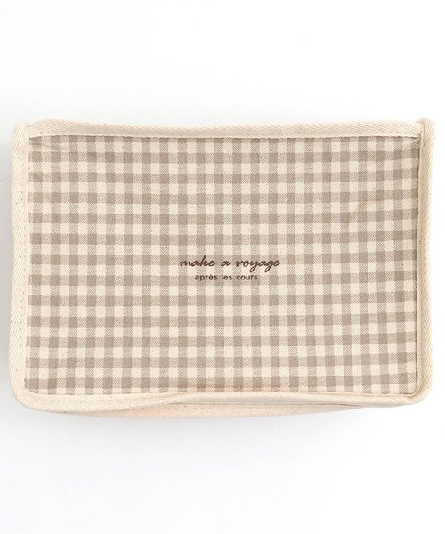 apres les cours（アプレレクール）の「ギンガムチェックBOX（小）（ラッピングキット・キッズ・ベージュ・FREE）」の7枚目の写真