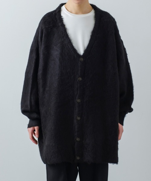 improves（インプローブス）の「【improves】モヘアタッチ ロング ニットカーディガン（カーディガン/ボレロ・メンズ・グリーン/レッド/ネイビー/ブラック/マスタード・MEDIUM/LARGE）」の9枚目の写真