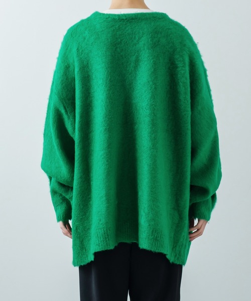 improves（インプローブス）の「【improves】モヘアタッチ ロング ニットカーディガン（カーディガン/ボレロ・メンズ・グリーン/レッド/ネイビー/ブラック/マスタード・MEDIUM/LARGE）」の15枚目の写真