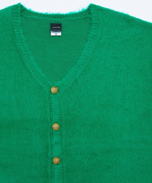 improves（インプローブス）の「【improves】モヘアタッチ ロング ニットカーディガン（カーディガン/ボレロ・メンズ・グリーン/レッド/ネイビー/ブラック/マスタード・MEDIUM/LARGE）」の16枚目の写真