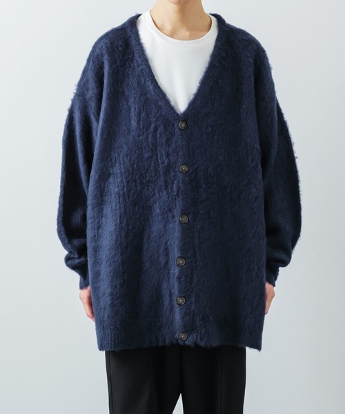 improves（インプローブス）の「【improves】モヘアタッチ ロング ニットカーディガン（カーディガン/ボレロ・メンズ・グリーン/レッド/ネイビー/ブラック/マスタード・MEDIUM/LARGE）」の17枚目の写真