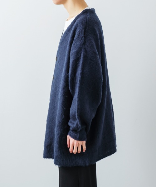 improves（インプローブス）の「【improves】モヘアタッチ ロング ニットカーディガン（カーディガン/ボレロ・メンズ・グリーン/レッド/ネイビー/ブラック/マスタード・MEDIUM/LARGE）」の18枚目の写真