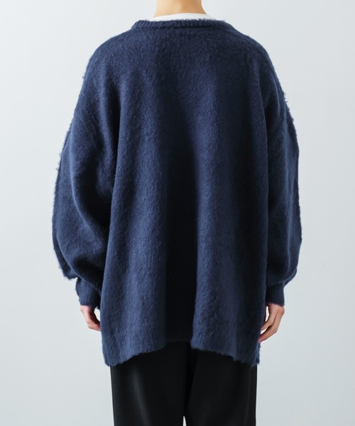 improves（インプローブス）の「【improves】モヘアタッチ ロング ニットカーディガン（カーディガン/ボレロ・メンズ・グリーン/レッド/ネイビー/ブラック/マスタード・MEDIUM/LARGE）」の19枚目の写真