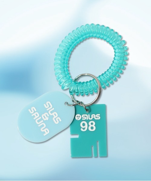 SILAS（サイラス）の「SILAS LOGO KEY TAG（キーホルダー・メンズ・ホワイト/グリーン・ONE SIZE）」の2枚目の写真