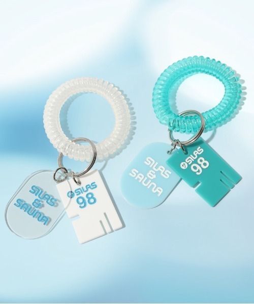 SILAS（サイラス）の「SILAS LOGO KEY TAG（キーホルダー・メンズ・ホワイト/グリーン・ONE SIZE）」の9枚目の写真