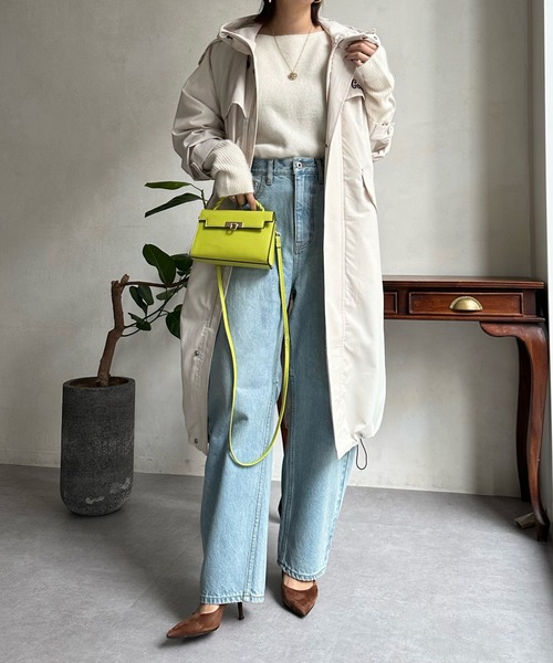 GERRY（ジェリー）の「【GERRY/ジェリー】4WAY LONG COAT（その他アウター・レディース・ブラック/アイボリー・SMALL）」の7枚目の写真