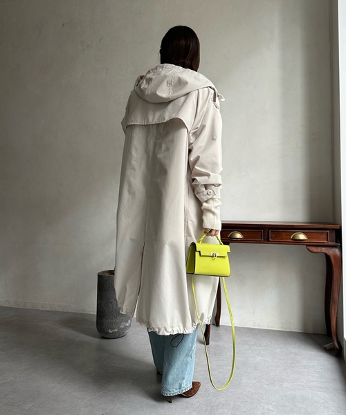 GERRY（ジェリー）の「【GERRY/ジェリー】4WAY LONG COAT（その他アウター・レディース・ブラック/アイボリー・SMALL）」の9枚目の写真