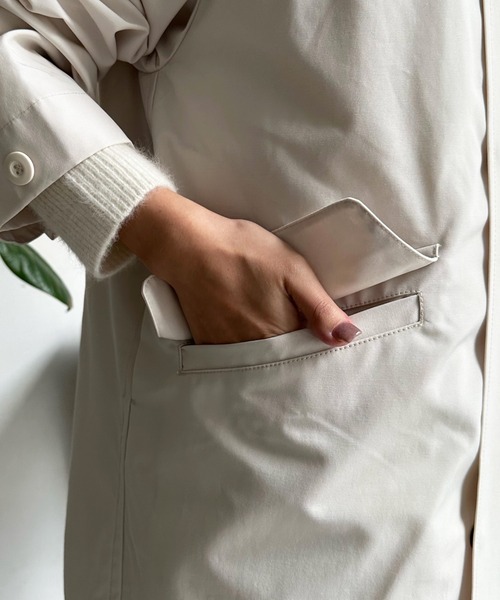 GERRY（ジェリー）の「【GERRY/ジェリー】4WAY LONG COAT（その他アウター・レディース・ブラック/アイボリー・SMALL）」の21枚目の写真