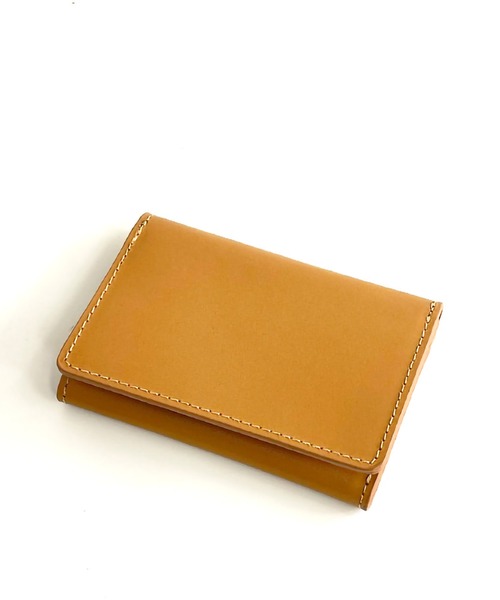 ARCADE(アーケード)の「牛本革 名刺入れ / カードケース(名刺入れ・メンズ・ブラック/ネイビー/ブラウン/キャメル/グリーン/オリーブ・FREE)」の1枚目の写真