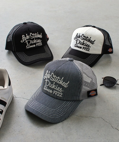 Dickies(ディッキーズ)の「Dickies アメカジ メッシュキャップ B(キャップ・メンズ・ブラック/インディゴブルー/ホワイト・FREE)」の12枚目の写真