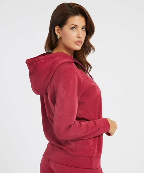 Guess(ゲス)の「Euphemia Faux-Suede Hoodie(パーカー・レディース・オレンジ/ボルドー・SMALL/X-SMALL/MEDIUM)」の6枚目の写真