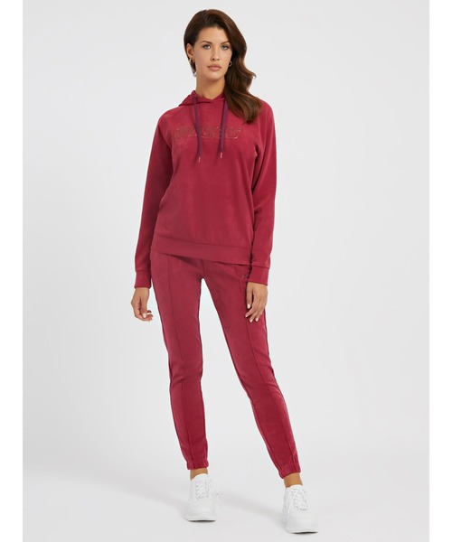Guess(ゲス)の「Euphemia Faux-Suede Hoodie(パーカー・レディース・オレンジ/ボルドー・SMALL/X-SMALL/MEDIUM)」の7枚目の写真