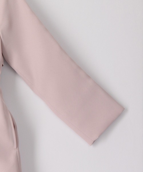 ROPE' PICNIC(ロペピクニック)の「【KIDS】UVカット/ノーカラートレンチコート/リンクコーデ(トレンチコート・キッズ・ピンク/ベージュ・130/140/120/150)」の7枚目の写真