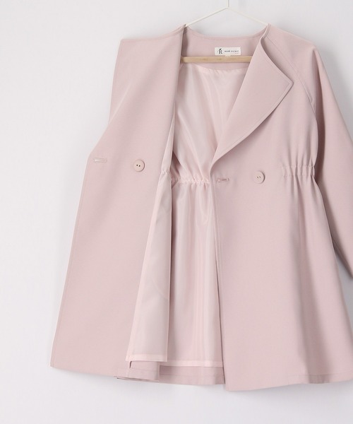 ROPE' PICNIC(ロペピクニック)の「【KIDS】UVカット/ノーカラートレンチコート/リンクコーデ(トレンチコート・キッズ・ピンク/ベージュ・130/140/120/150)」の11枚目の写真