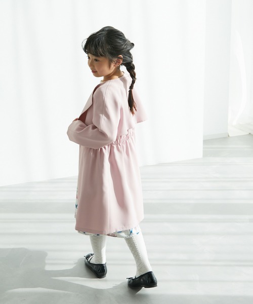 ROPE' PICNIC(ロペピクニック)の「【KIDS】UVカット/ノーカラートレンチコート/リンクコーデ(トレンチコート・キッズ・ピンク/ベージュ・130/140/120/150)」の17枚目の写真