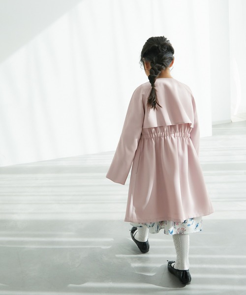 ROPE' PICNIC(ロペピクニック)の「【KIDS】UVカット/ノーカラートレンチコート/リンクコーデ(トレンチコート・キッズ・ピンク/ベージュ・130/140/120/150)」の18枚目の写真