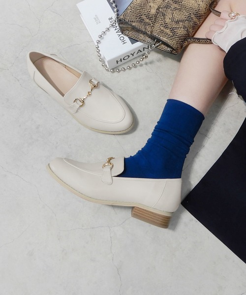 minia（ミニア）の「ビットローファー（ローファー・レディース・イエロー/アイボリー/ブラック・S/M/L/LL）」の2枚目の写真