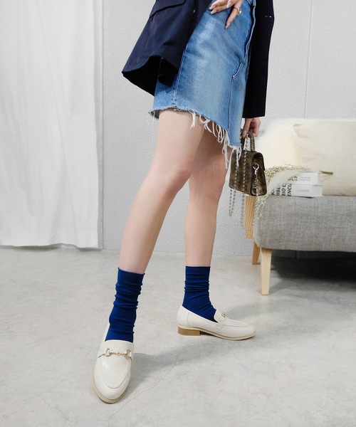 minia（ミニア）の「ビットローファー（ローファー・レディース・イエロー/アイボリー/ブラック・S/M/L/LL）」の20枚目の写真