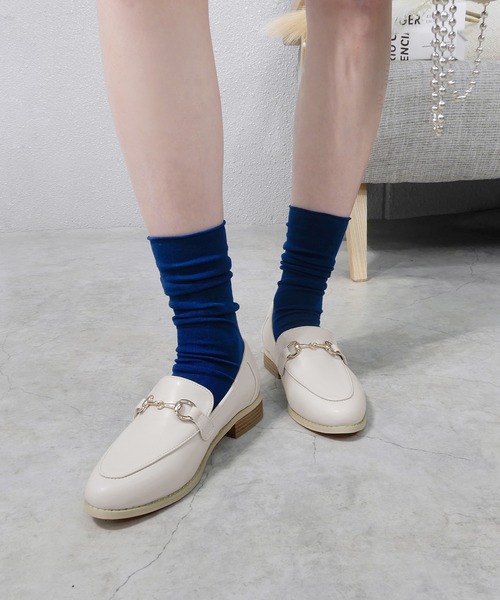 minia（ミニア）の「ビットローファー（ローファー・レディース・イエロー/アイボリー/ブラック・S/M/L/LL）」の21枚目の写真