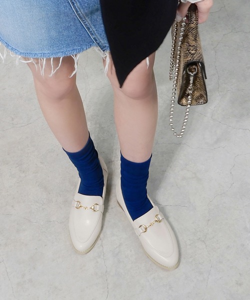 minia（ミニア）の「ビットローファー（ローファー・レディース・イエロー/アイボリー/ブラック・S/M/L/LL）」の22枚目の写真