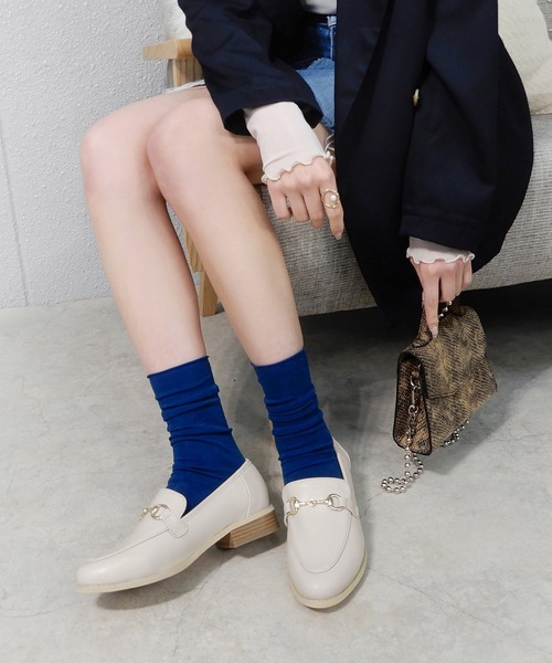 minia（ミニア）の「ビットローファー（ローファー・レディース・イエロー/アイボリー/ブラック・S/M/L/LL）」の16枚目の写真