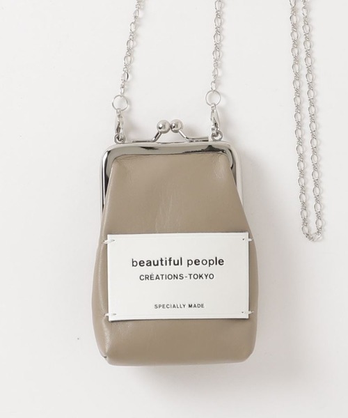 beautiful people（ビューティフルピープル）の「beautiful people mini clasp pouch 7325511960（ポーチ・レディース・ブラック/オフホワイト/グレー/ベージュ/ブラウン・FREE）」の5枚目の写真