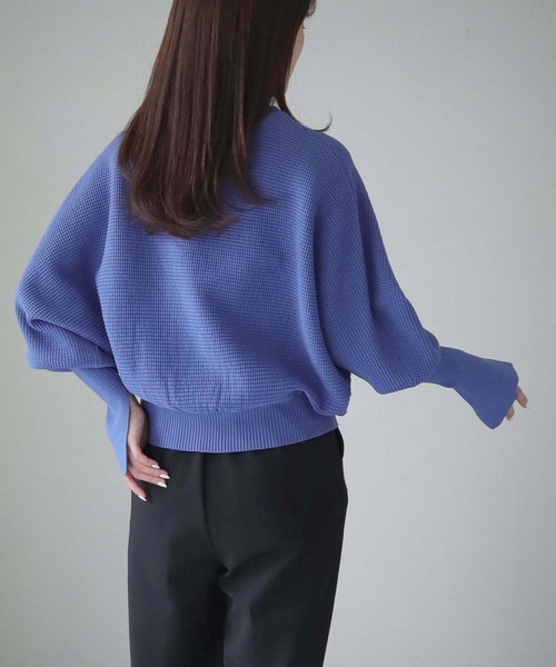 cheriella(シェリエラ)の「【cheriella】WEB限定スウェットライクドルマンニット(ニット/セーター・レディース・ライトグレー/ピンク/グリーン/ブラック/ブルー・M)」の10枚目の写真