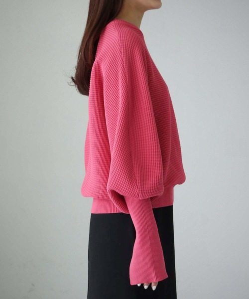 cheriella(シェリエラ)の「【cheriella】WEB限定スウェットライクドルマンニット(ニット/セーター・レディース・ライトグレー/ピンク/グリーン/ブラック/ブルー・M)」の15枚目の写真