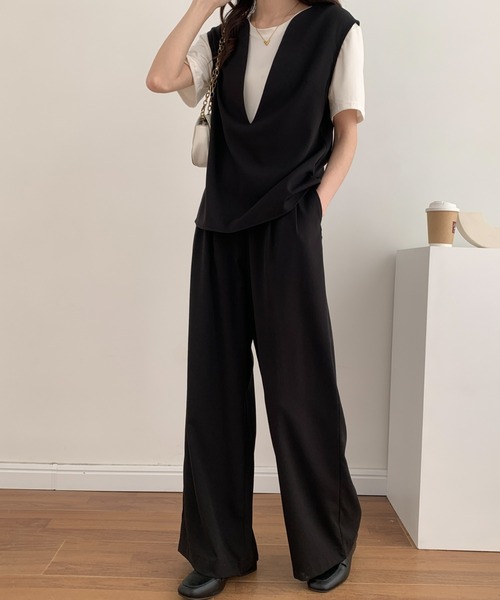 ABITOKYO（アビトーキョー）の「スキッパネックノースリーブ