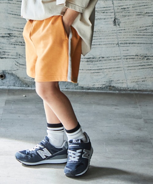 PAIRMANON STREET(ペアマノンストリート)の「【PAIRMANON STREET】【サラッとスウェット】デザインショートパンツ(その他パンツ・キッズ・ブラック/イエロー/ブルー/グリーン/モカ/レオパード/ブラック系その他3/ブラック系その他7/ブルー系その他5・90/100/110/120/130/140/150)」の8枚目の写真