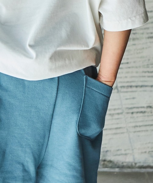 PAIRMANON STREET(ペアマノンストリート)の「【PAIRMANON STREET】【サラッとスウェット】デザインショートパンツ(その他パンツ・キッズ・ブラック/イエロー/ブルー/グリーン/モカ/レオパード/ブラック系その他3/ブラック系その他7/ブルー系その他5・90/100/110/120/130/140/150)」の20枚目の写真