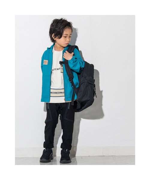 WASK（ワスク）の「WASK/WASKネーム付きナイロンリュック（バックパック/リュック・キッズ・ブラック/ブルー・LARGE/MEDIUM）」の7枚目の写真