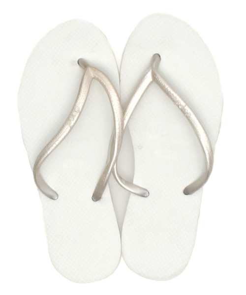 SHIPS（シップス）の「dupe(デュペ):CHARME(17～21㎝)（ビーチサンダル・キッズ・ホワイト/ピンク・19/17/18/21）」の2枚目の写真