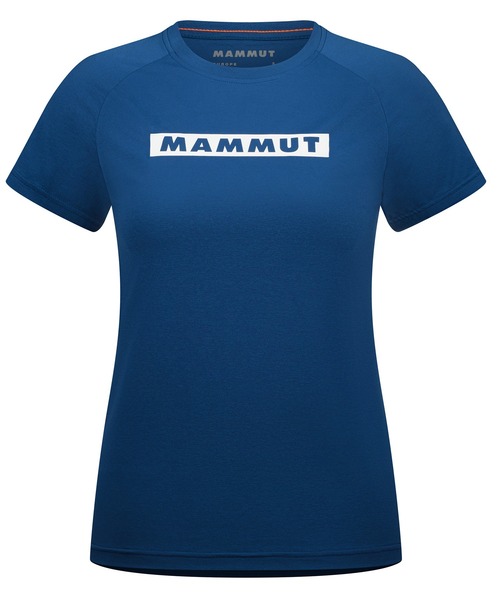 Mammut(マムート)の「QD ロゴ プリント Tシャツ AF ウィメン / QD Logo Print T-Shirt AF Women / 速乾(Tシャツ/カットソー・レディース・サーモンピンク/ブルー・SMALL/MEDIUM/LARGE)」の1枚目の写真