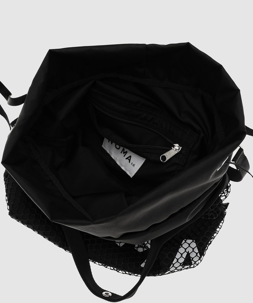 NOMA t.d.(ノーマティーディー)の「Summer Mesh Bag - Small(ショルダーバッグ・メンズ・ブラック/イエロー・ONE SIZE)」の7枚目の写真