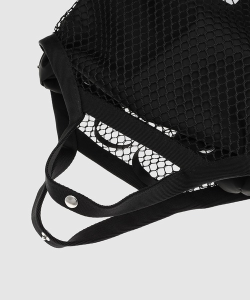 NOMA t.d.(ノーマティーディー)の「Summer Mesh Bag - Small(ショルダーバッグ・メンズ・ブラック/イエロー・ONE SIZE)」の8枚目の写真