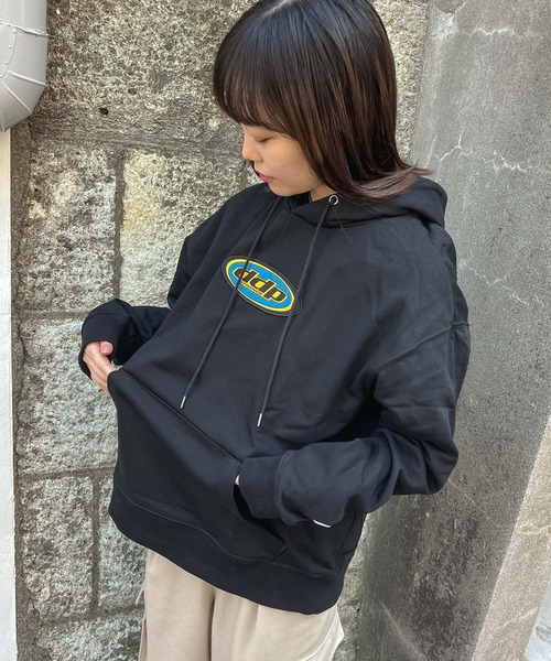 ddp(ディーディーピー)の「【 ddp / ディーディーピー 】 オーバーロゴスウェットパーカー OVAL LOGO SWEAT PARKAA 5306-113AA01 MNF(パーカー・メンズ・グレー/ブラック/イエロー・MEDIUM/LARGE)」の5枚目の写真