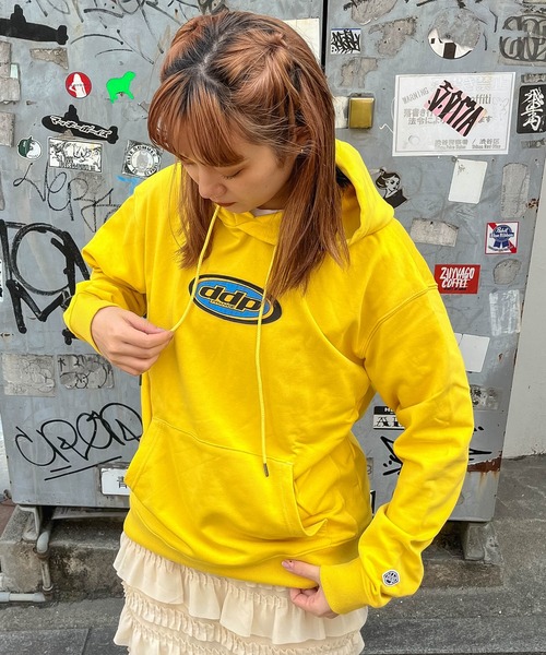 ddp(ディーディーピー)の「【 ddp / ディーディーピー 】 オーバーロゴスウェットパーカー OVAL LOGO SWEAT PARKAA 5306-113AA01 MNF(パーカー・メンズ・グレー/ブラック/イエロー・MEDIUM/LARGE)」の10枚目の写真