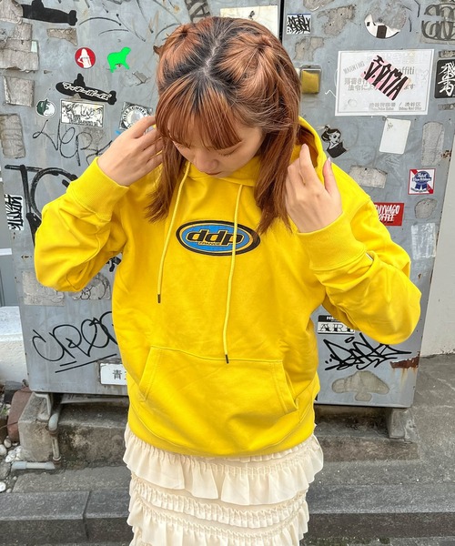 ddp(ディーディーピー)の「【 ddp / ディーディーピー 】 オーバーロゴスウェットパーカー OVAL LOGO SWEAT PARKAA 5306-113AA01 MNF(パーカー・メンズ・グレー/ブラック/イエロー・MEDIUM/LARGE)」の11枚目の写真