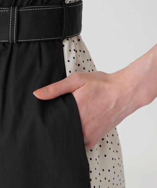 LOVELESS(ラブレス)の「ブラックブロッキングシャツドレス(シャツワンピース・レディース・ブラック・34/36)」の7枚目の写真