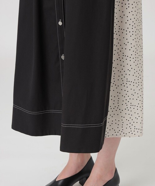 LOVELESS(ラブレス)の「ブラックブロッキングシャツドレス(シャツワンピース・レディース・ブラック・34/36)」の9枚目の写真